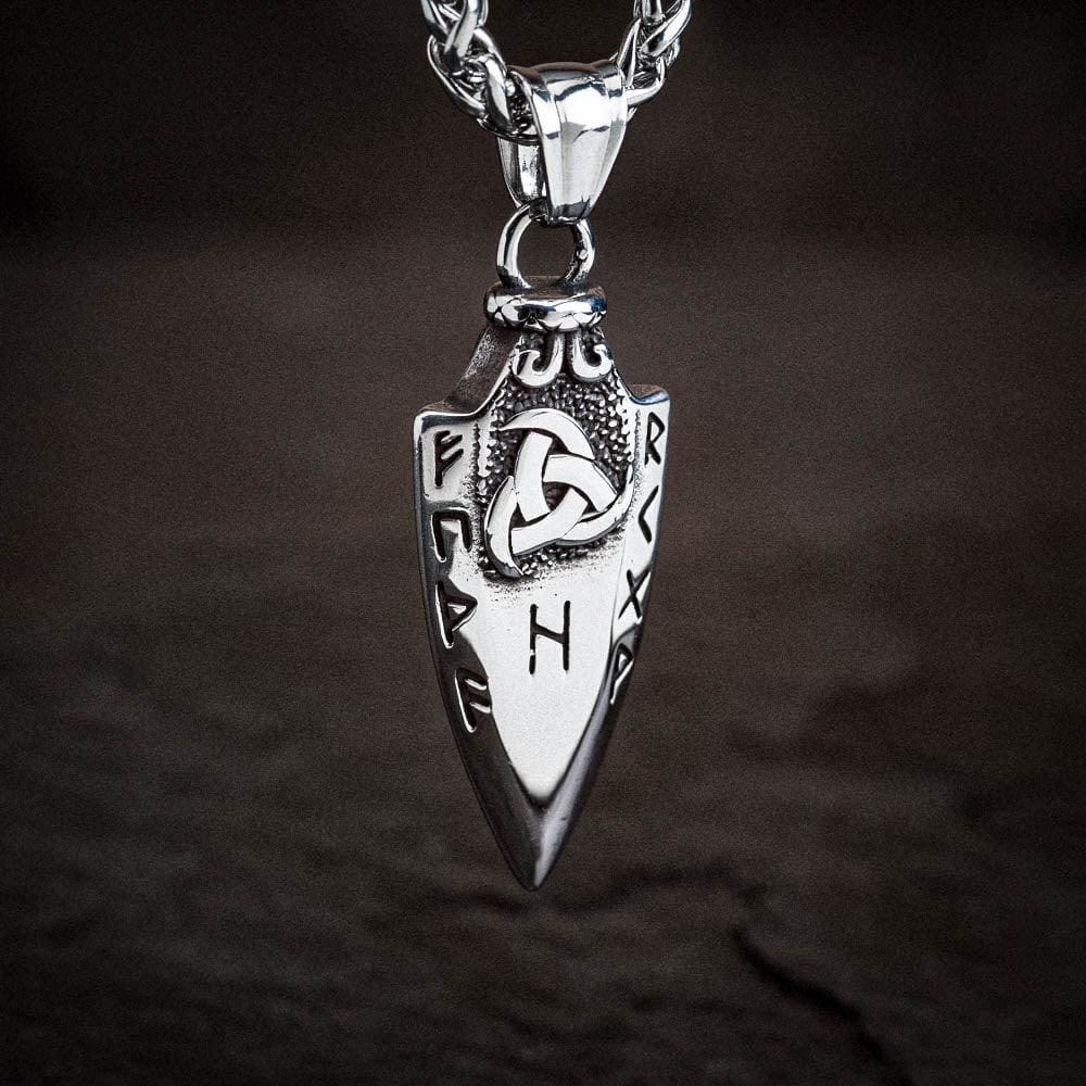 WorldNorse Spear Rune Triple Horn Of Odin Necklace - image 5