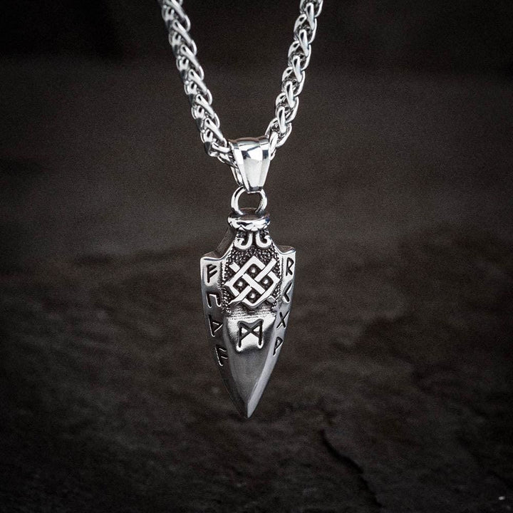 WorldNorse Spear Rune Triple Horn Of Odin Necklace - image 8