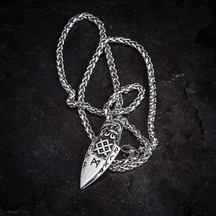 WorldNorse Spear Rune Triple Horn Of Odin Necklace - image 9