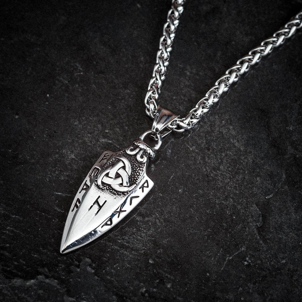 WorldNorse Spear Rune Triple Horn Of Odin Necklace - image 4
