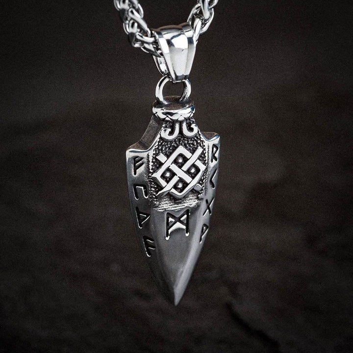 WorldNorse Spear Rune Triple Horn Of Odin Necklace - image 6