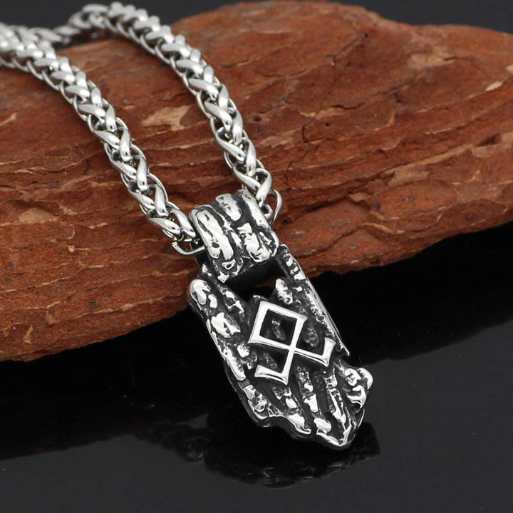 WorldNorse Vintage Nordic Rune Amulet Necklace - Silver - image 4