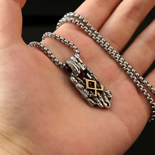 WorldNorse Vintage Nordic Rune Amulet Necklace - image 1