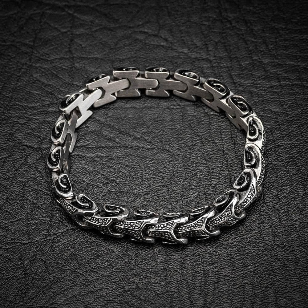 WorldNorse Vintage Dragon Bones Stainless Steel Animal Bracelet - image 11