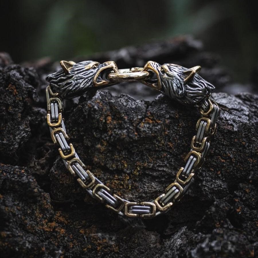 WorldNorse Nordic Geri And Freki Wolves Bracelet - image 13
