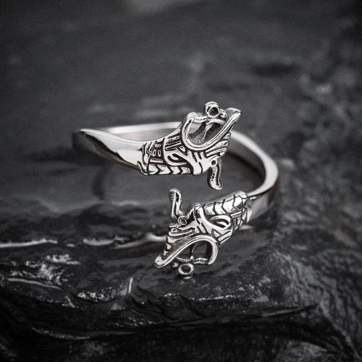 WorldNorse Nordic Warrior Adjustable Jormungand Ring