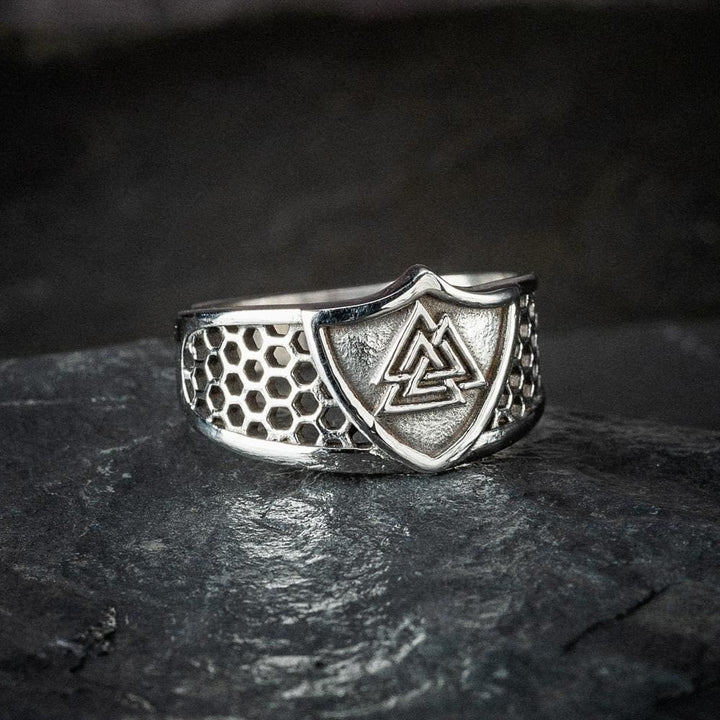 WorldNorse Warrior Viking Valknut Chunky Ring