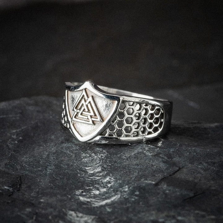 WorldNorse Warrior Viking Valknut Chunky Ring