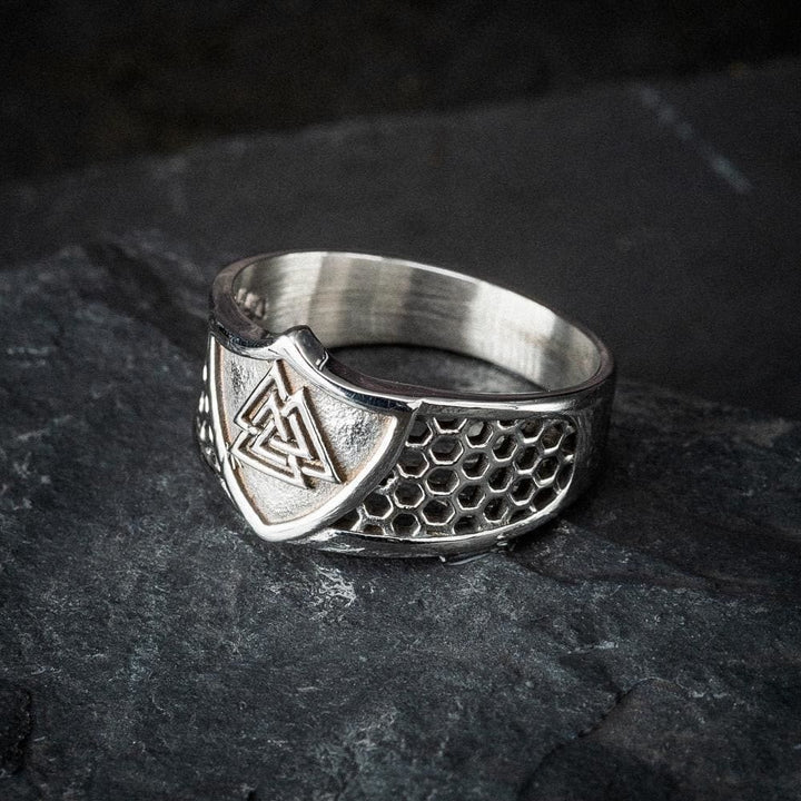 WorldNorse Warrior Viking Valknut Chunky Ring - image 1