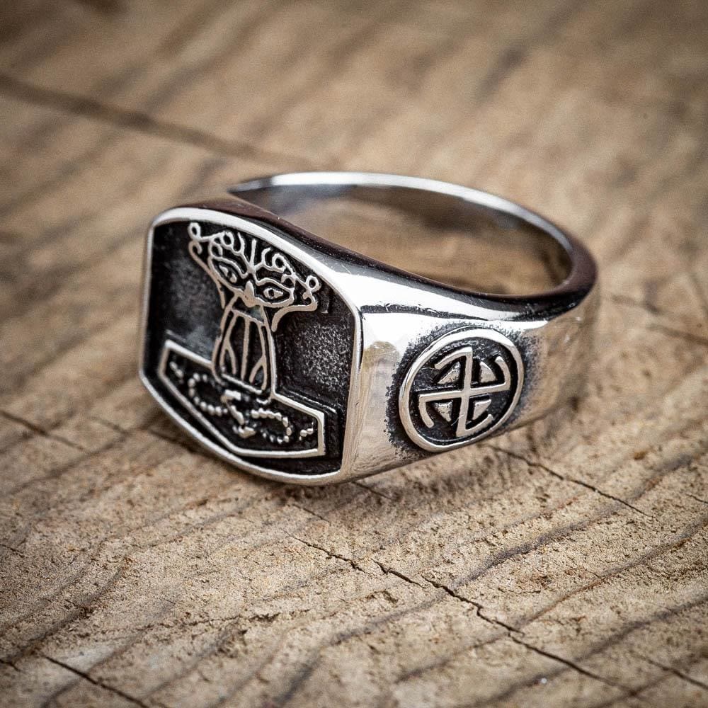 WorldNorse Personality Retro Yggdrasil Tree Of Life Signet Ring