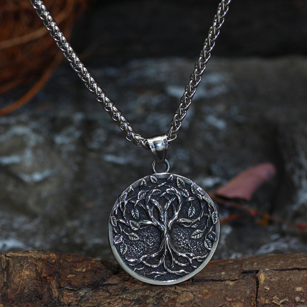 WorldNorse Vintage Yggdrasil / Tree Of Life Design Necklace - Silver - image 5