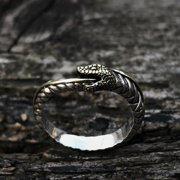 WorldNorse Personality Viking Snake Opening Ring - image 4