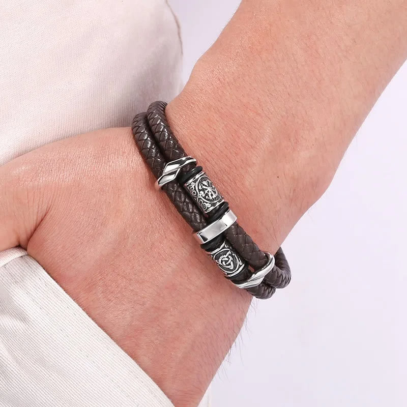 WorldNorse Celtic Knot And Viking Compass Stainless Steel Bracelet - image 11