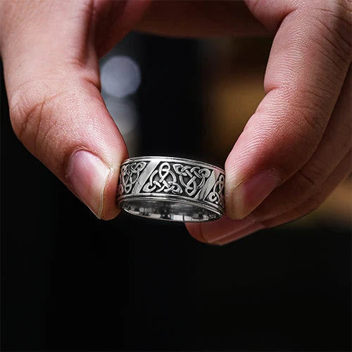 WorldNorse Stainless Steel Nordic Viking Celtic Knot Ring