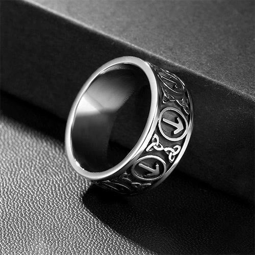 WorldNorse Nordic Viking Rune And Celtic Knot Ring