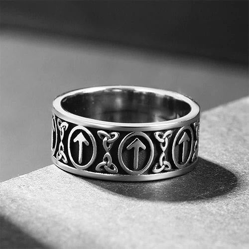 WorldNorse Nordic Viking Rune And Celtic Knot Ring