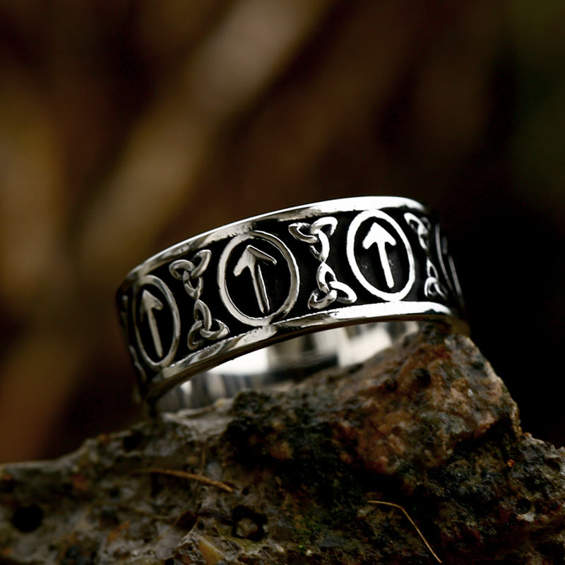 WorldNorse Nordic Viking Rune And Celtic Knot Ring