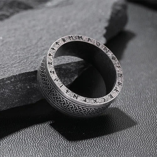 WorldNorse Odin Celtic Knot Rune Stainless Steel Ring - image 9