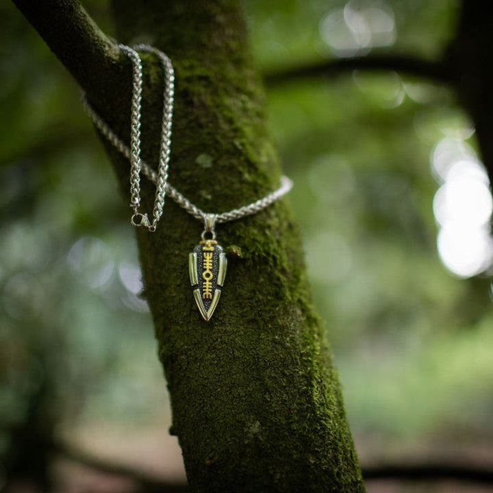 WorldNorse Solid Double Sided Odin’s Spear Valknut Amulet Necklace - image 9