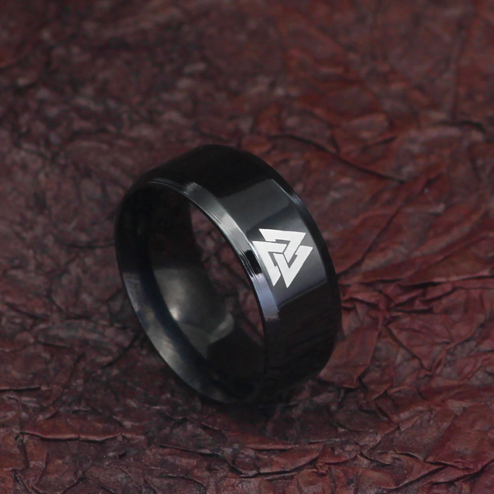 WorldNorse Classic Valknut Symbol Ring - image 2