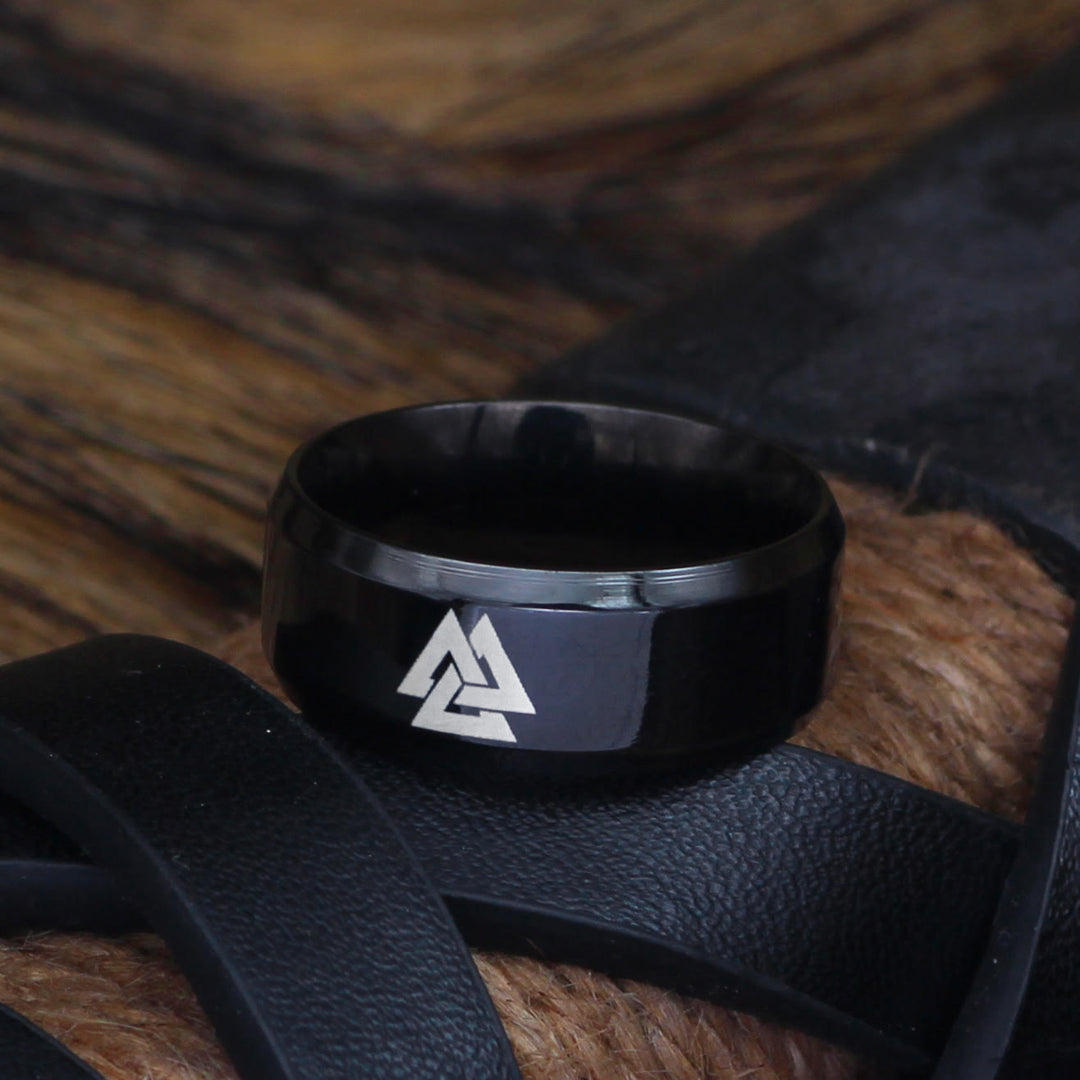 WorldNorse Classic Valknut Symbol Ring - image 3