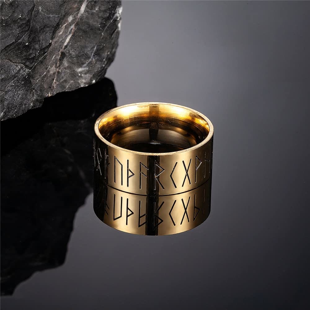 WorldNorse Stainless Steel Odin Rune Ring