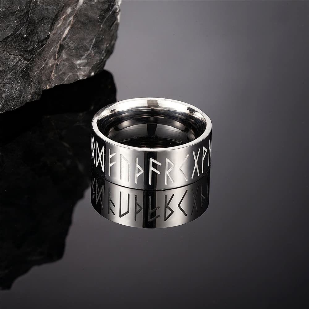 WorldNorse Stainless Steel Odin Rune Ring