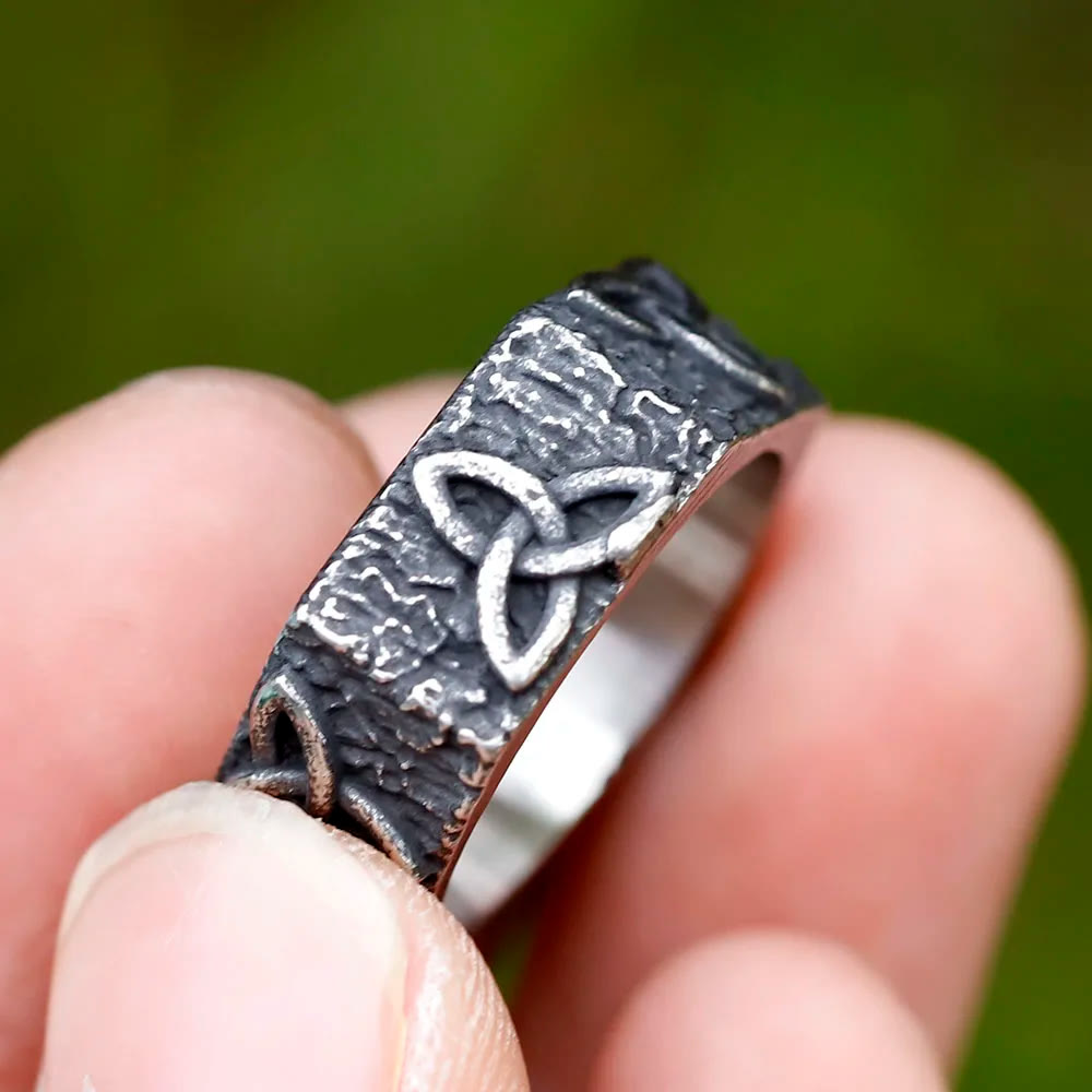 WorldNorse Triquetra Infinity Trinity Knot Signet Ring - image 5