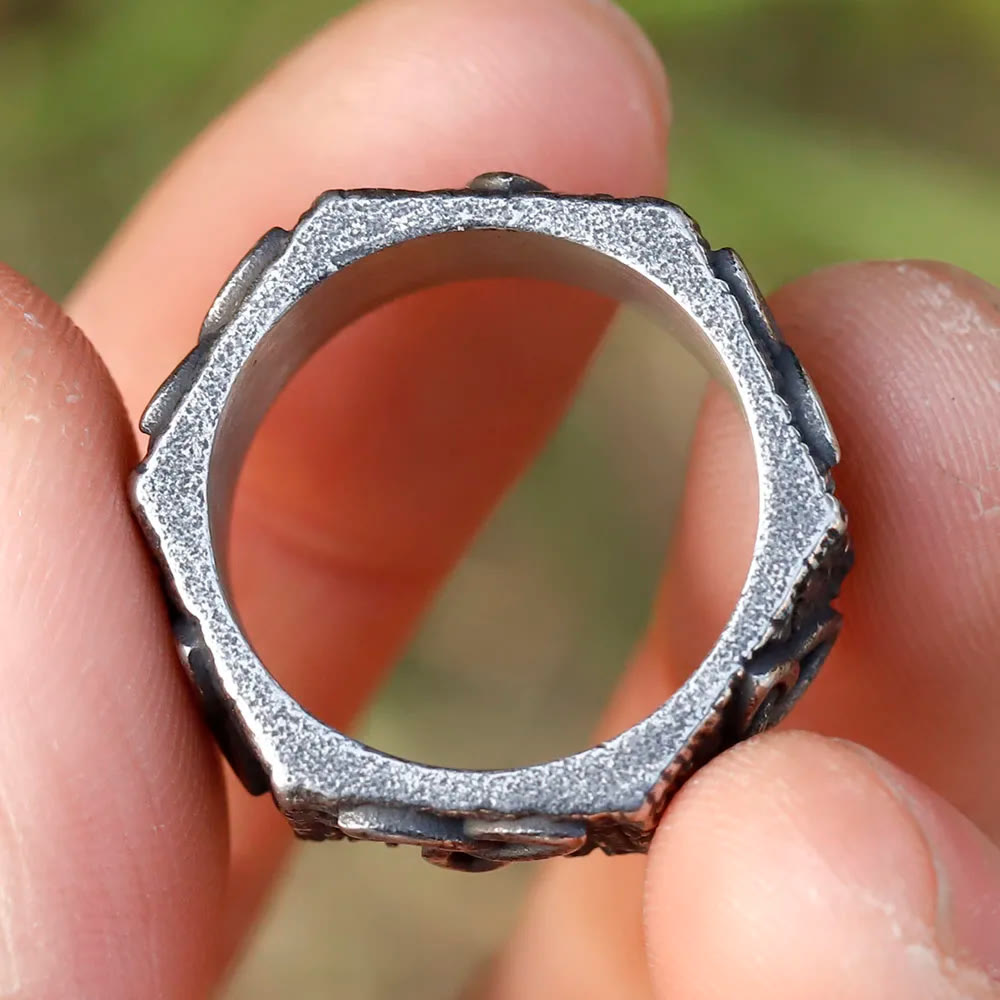 WorldNorse Triquetra Infinity Trinity Knot Signet Ring - image 6