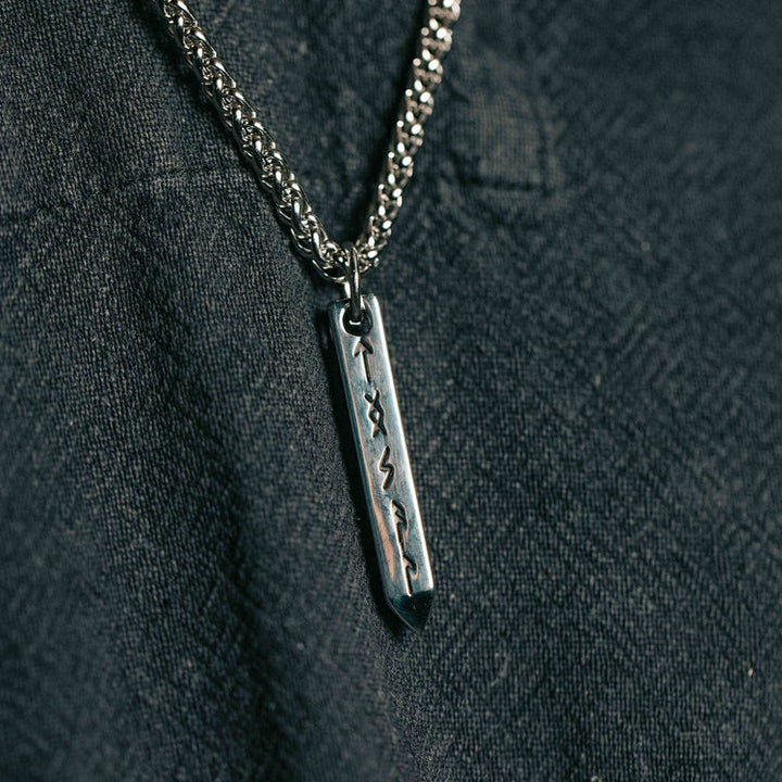 WorldNorse Three-dimensional Cone Type Rune Nordic Necklace - image 1