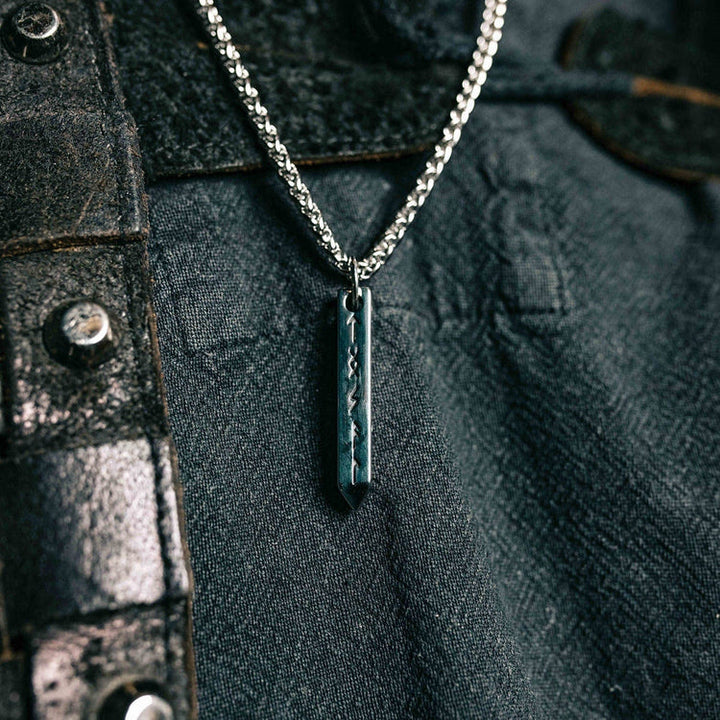 WorldNorse Three-dimensional Cone Type Rune Nordic Necklace - image 2