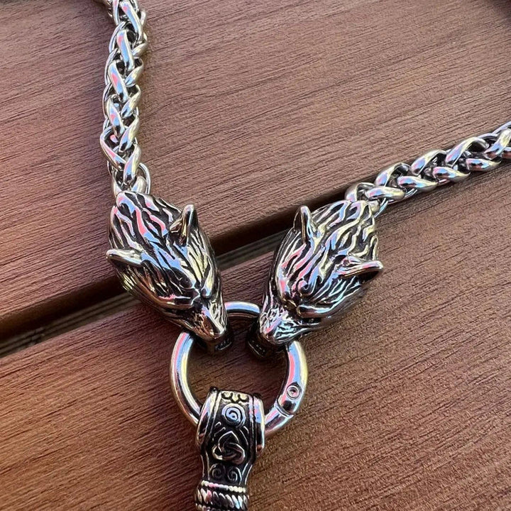 WorldNorse Vintage Viking Mjolnir With Wolves Necklace & Bracelet - image 10