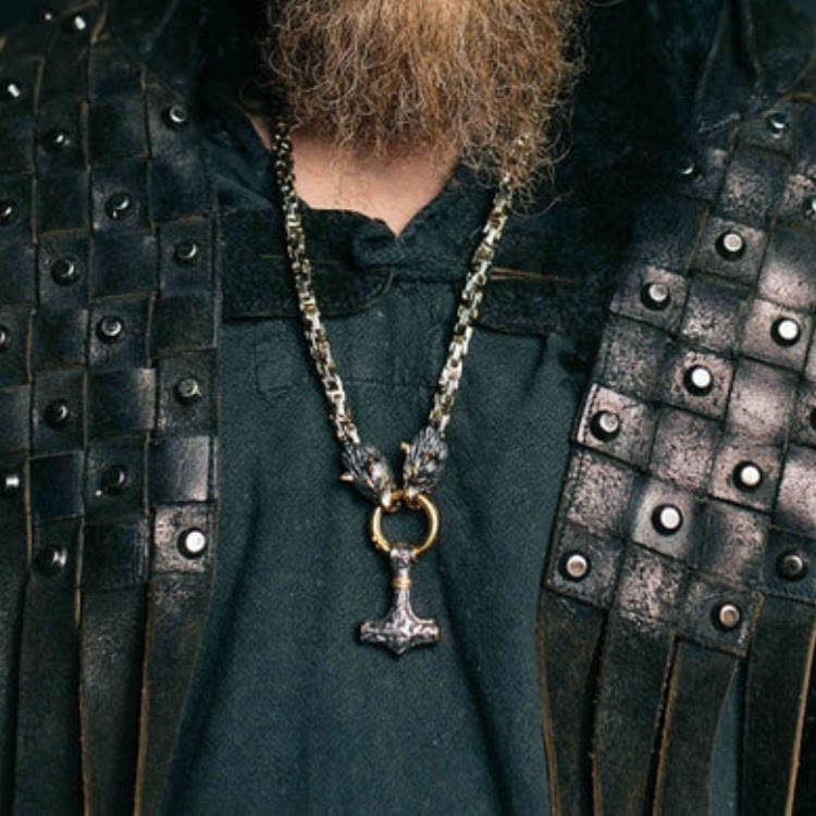 WorldNorse Vintage Viking Mjolnir With Wolves Necklace & Bracelet - image 16