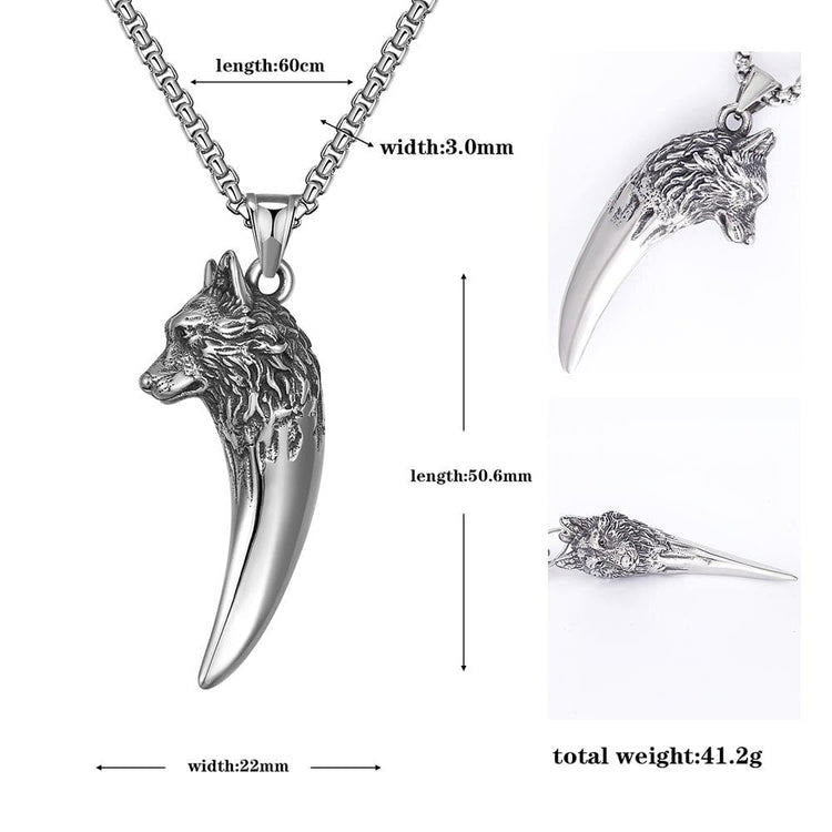 WorldNorse "Never Give Up" Wolf Necklace - image 6