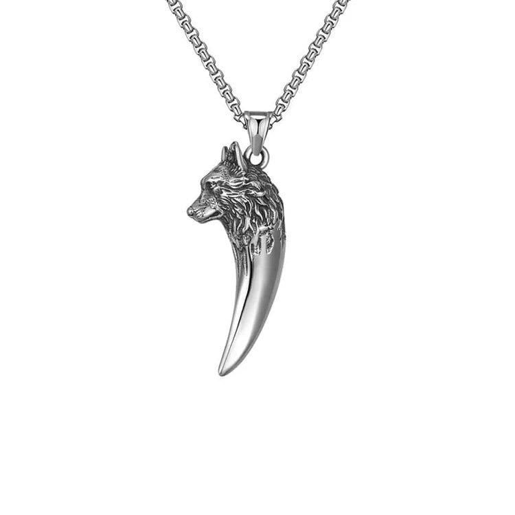 WorldNorse "Never Give Up" Wolf Necklace