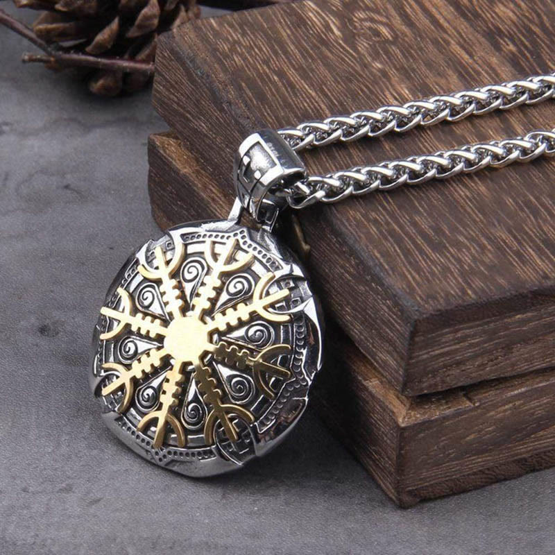 WorldNorse The Helm Of Awe Protection Strength Viking Necklace - image 1