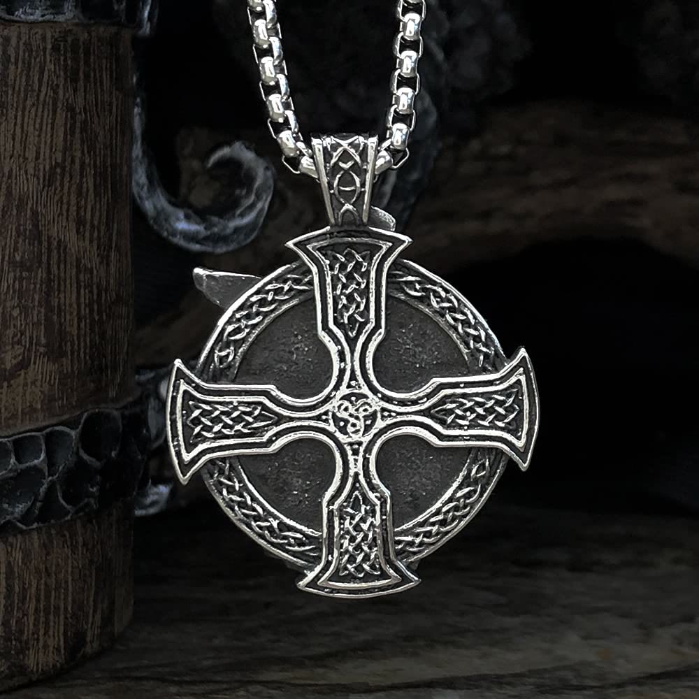 WorldNorse Odin's Warrior Raven Shield Pendant Necklace - image 3