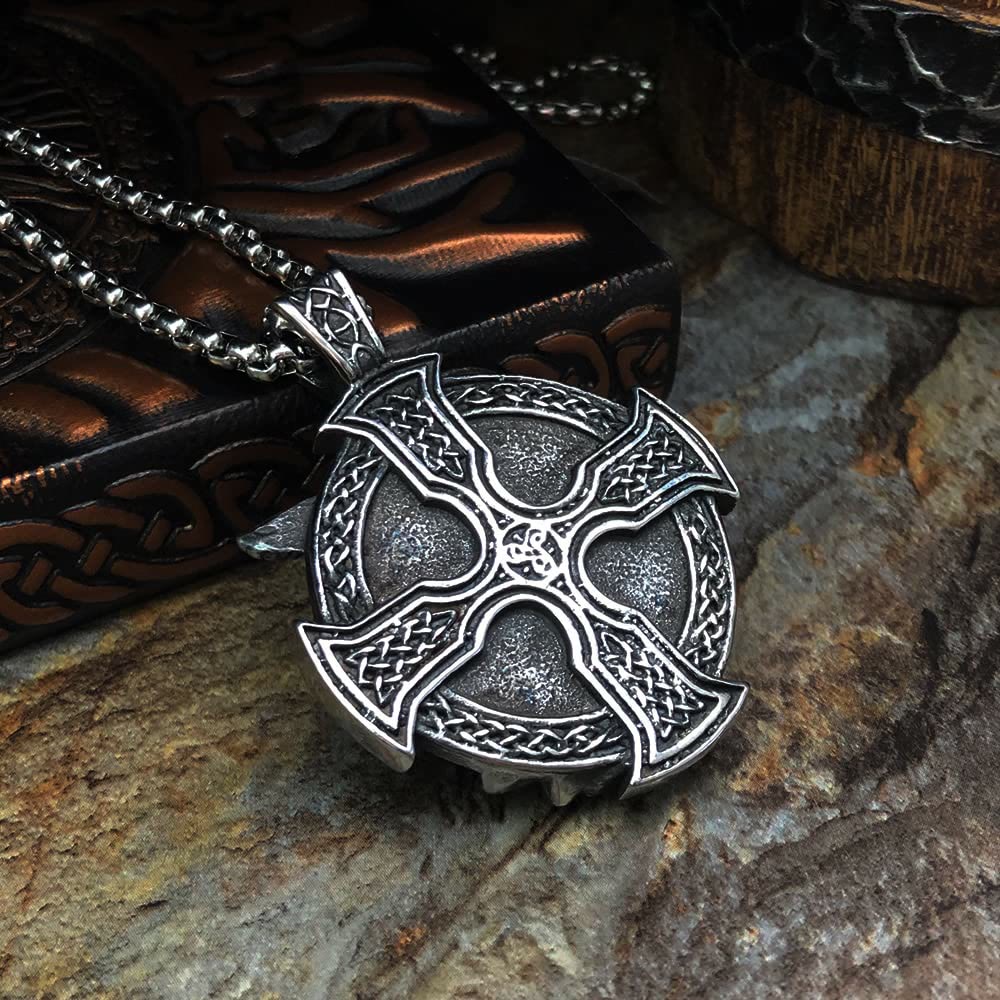 WorldNorse Odin's Warrior Raven Shield Pendant Necklace - image 4