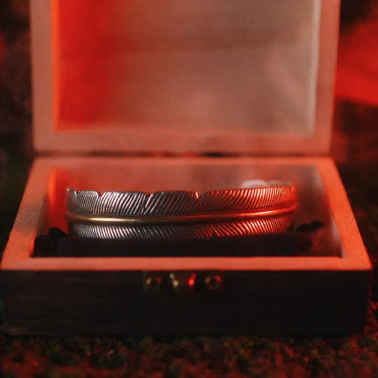 WorldNorse Huginn & Muninn Feather Bracelet - image 3