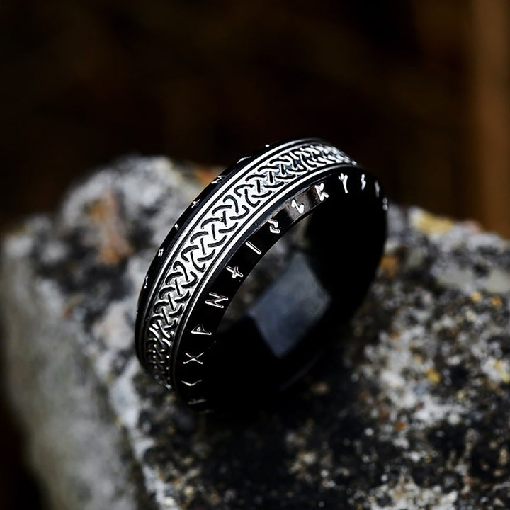 Flash Sale - WorldNorse "War God" - Rune Norse Engraved Words Viking Ring