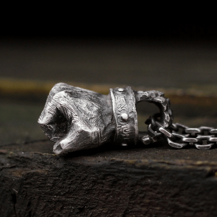 WorldNorse Powerful Fist of Fate Hammering Gesture Necklace - image 8