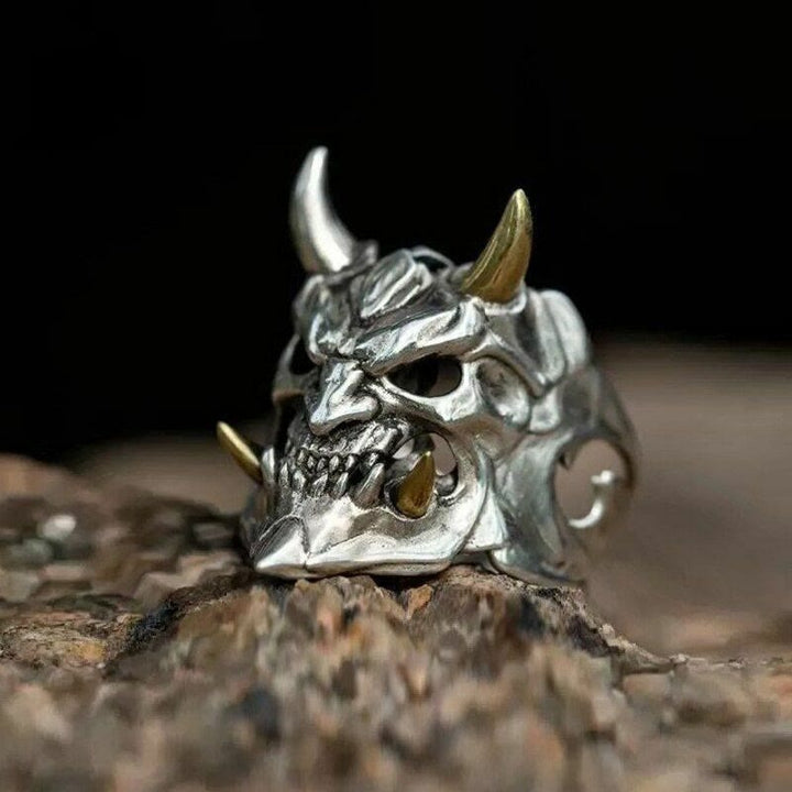 WorldNorse Demon Anger Gothic Biker Skeleton Ring - image 2