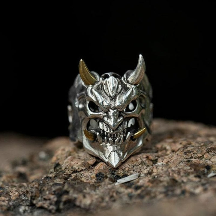 WorldNorse Demon Anger Gothic Biker Skeleton Ring - image 3