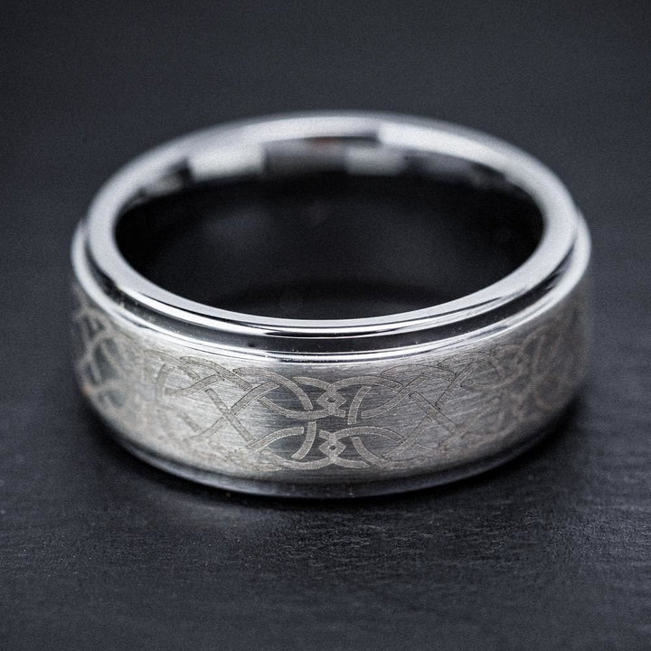 WorldNorse Celtic Knot Tungsten Carbide Ring