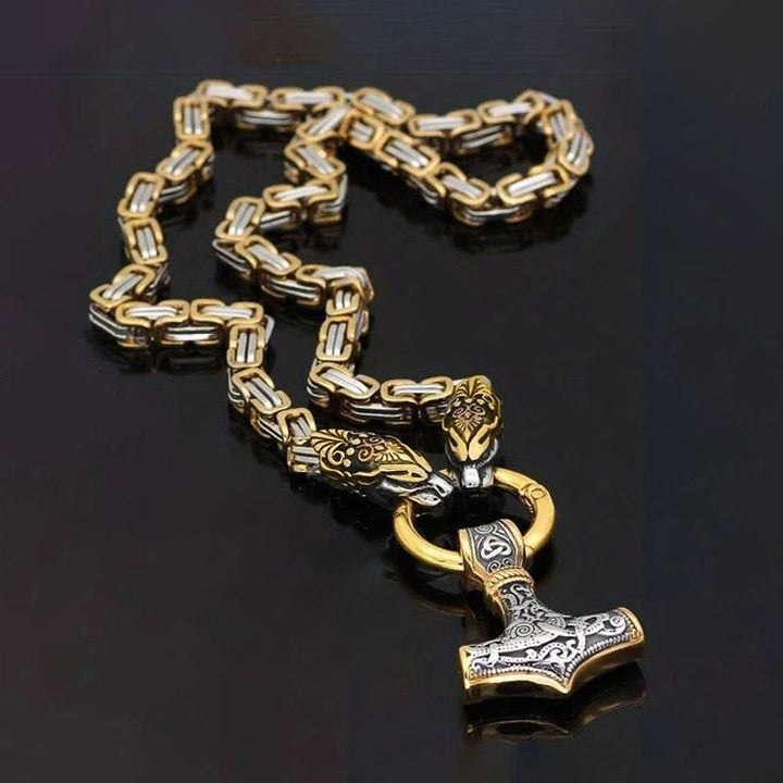 WorldNorse Fenrir Viking Thor's Hammer Necklace & Bracelet - image 17