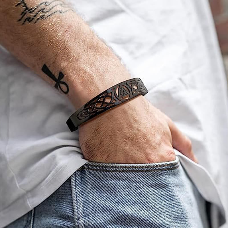 WorldNorse Valknut And Celtic Knot Symbol Bracelet - image 5