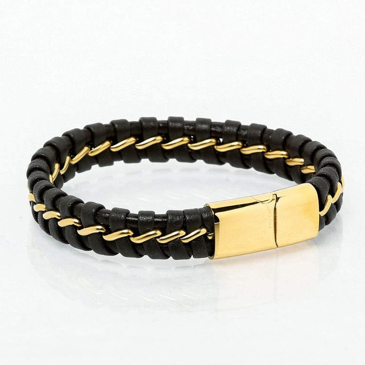WorldNorse Vintage Braided Leather Odin Bracelet - image 5
