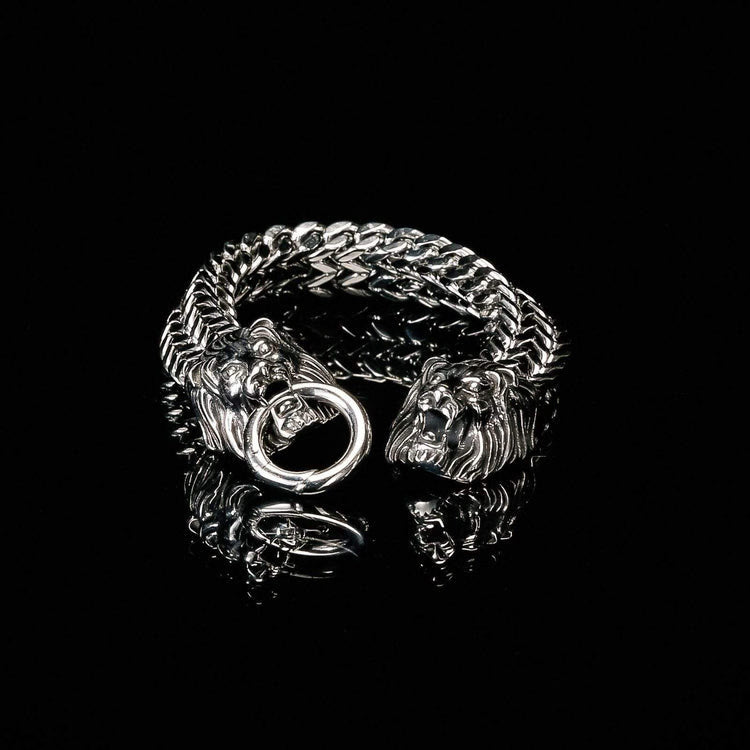 WorldNorse Double Lion Head Viking Bracelet - image 4