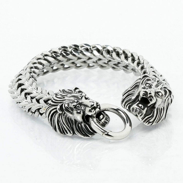 WorldNorse Double Lion Head Viking Bracelet - image 5