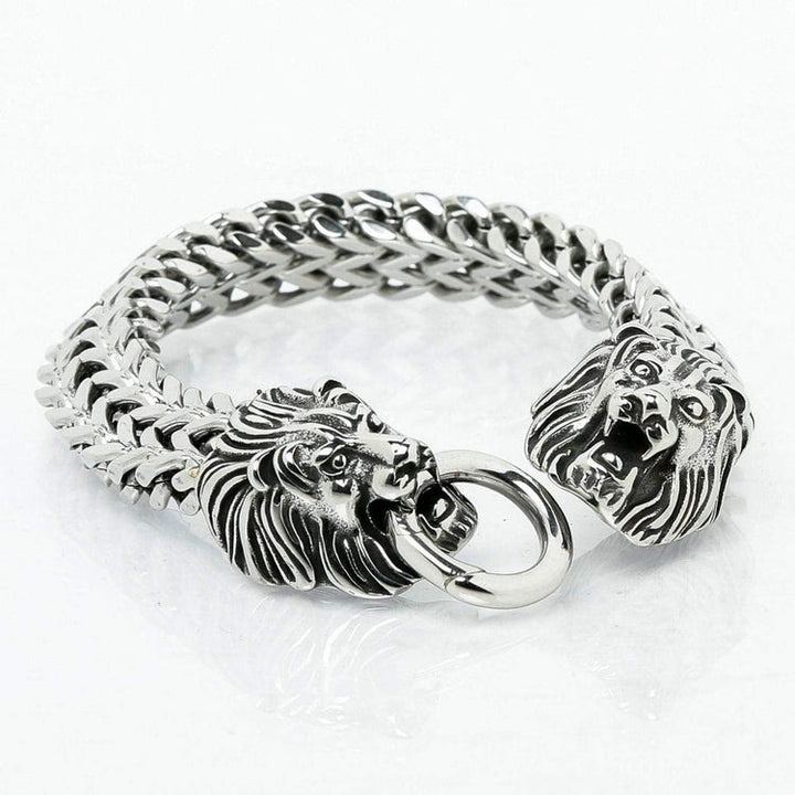 WorldNorse Double Lion Head Viking Bracelet - image 5